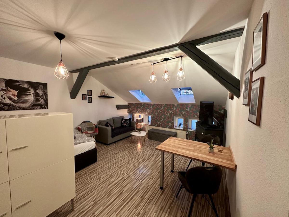 Apartment Zum roten Fuchs inkl. Parkplatz Erfurt Exterior foto